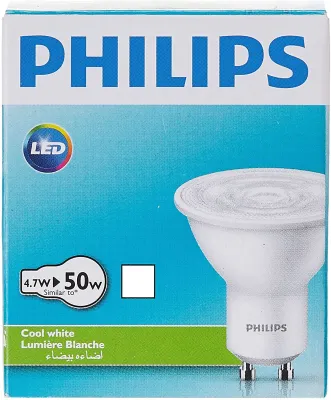Philips 4.7w Essential GU10 Bulb for spotlight / tracklight (Bundle of 2)