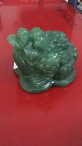 Thiềm Thừ cóc ngậm tiền đá Thạch anh Xanh