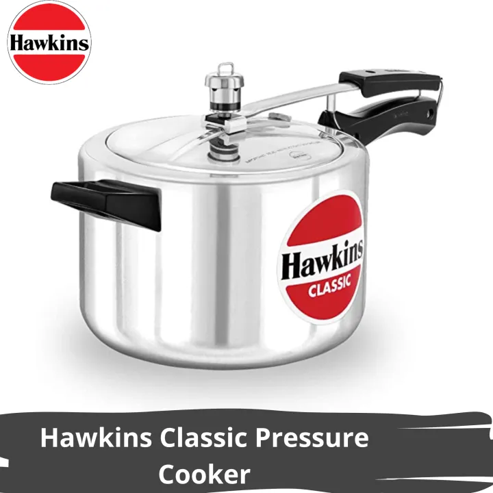 Hawkins 5 Ltr Classic New Improved Aluminum Pressure Cooker CL50 main image 1