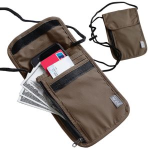 YIYIUR Waterproof RFID Passport ID Bag Nylon Multi-Functional Document Pouch Portable Passport Bag Travel