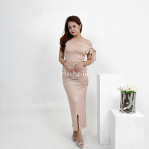 Evelyn Set One Shoulder Spandex Top & Bodycon Long Skirt - OOTD by Clashe