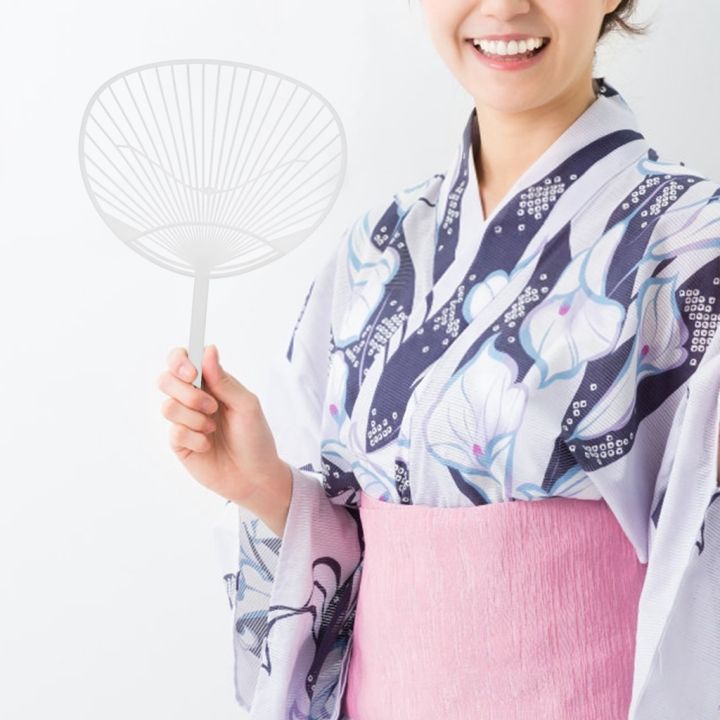 10pcs%20Japanese%20Fan%20Uchiwa%20DIY%20Kit%20Hand-held%20Fan%20Framework%20for%20DIY%20Crafts%20(White)%20-%20Image%208