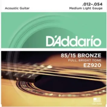 Ready Stock DAddario Strings Great Acoustic Bronze Guitar Strings Music Accessories For Guitars