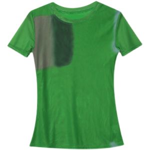 REHIN Womens top Halo mesh short sleeve T-shirt round neck slim fit S-3XL elegant blouse