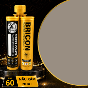 KEO CHÀ RON EPOXY 2 THÀNH PHẦN BRICON SMART COLOR ✨ Đường ron mịn đẹp – Bền màu – Chống bám bẩn – Hạn chế thấm nước Keo chà ron Epoxy 2 thành phần BRICON SMART COLOR là dòng keo chít mạch gạch đá dạng tuýp đôi 400ml chuyên dùng để chà ron chít mạch