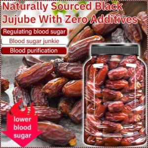 【 No Sugar Added 】Natural Zero Added Black Date Palm Bagged Fresh Dried Premium Date Dates Dried Pitted Dates Seedless Dates Fruit Natural Fresh Dates Dried  Blood Sugar Control Food Soft Chewy 天然黑枣零添加