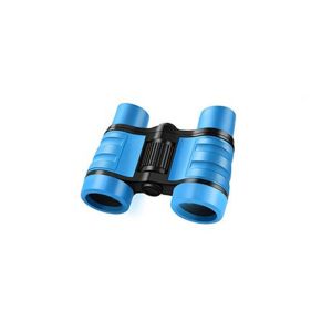 MILES 4X30 Kids Binoculars Toy Set Rubber Handle Shock-Proof High Resolution Binocular Educational Model Toys Adjustable Childrens Telescope Bird Watching