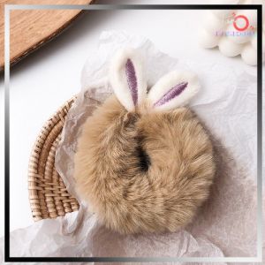 Ikat Karet Rambut Wanita Plush Rabbit Lovely Color Hair Rubber Band JOFIK128