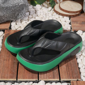 Free Shipping Summer New EVA Thick-Soled 6Cm Flip-Flops For Women Designed For Outdoor Wear With A Soft And Durable Sole And A Trendy Ins Style