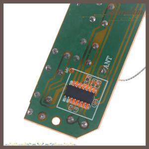 [Carmelun] 2.4G 4CH RC Remote Control 27MHz Circuit PCB Transmitter Receiver Board with Antenna Radio for RC Car Truck