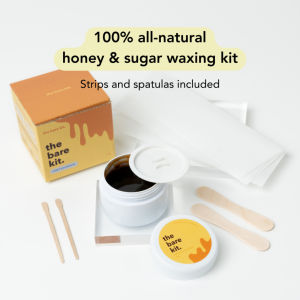 The Bare Kit Honey & Sugar Wax Hair Removal For Underarm & Body  Organic Hot & Cold Sugaring Wax