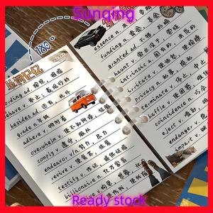 SQ Stationery [Flash Sale] A7 Loose-Leaf Notebook 80 Sheets Binder Lined Book American Style Note Set Korean Stationery School Office Supplies