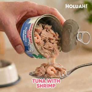 Holuah! Gravy Cat Can w 10 Human-Grade Tuna Recipes in Tender Chunks + Taurine | Grain-Free 80g