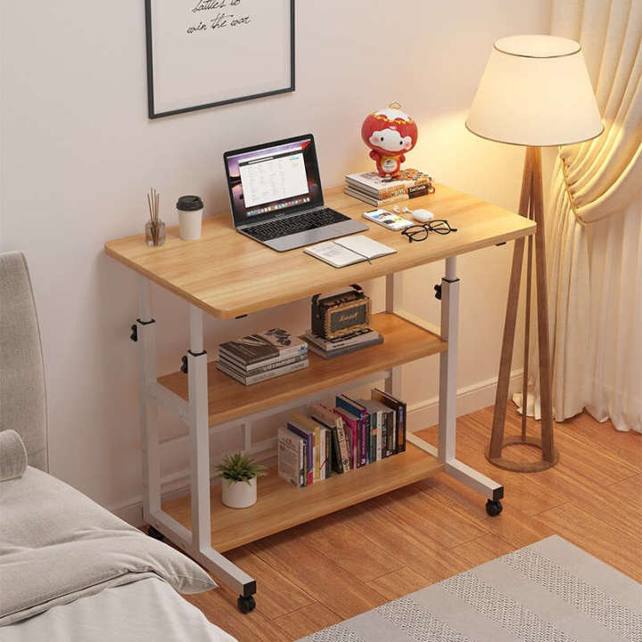 Wheel Study Table Height-Adjustable Study Table with Wheels - 60cm/80cm Options, Perfect ...