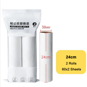 Adjustable Length Sticky Lint Roller Mop for Pet Hair Dust and Furniture Cleaning