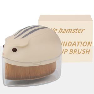 KINTHAZER Plush Hamster Makeup Brush Make Up Tool Cosmetics Foundation Brush Mini Contour Wash Face Brush Lady Girls