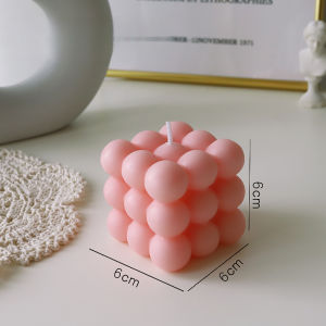 Small Bubble Cube Candle Scented Cube Soy Wax Home Decorative Aromatherapy Candle Cube Bubble Candles for Birthday Gifts Decorative Gift