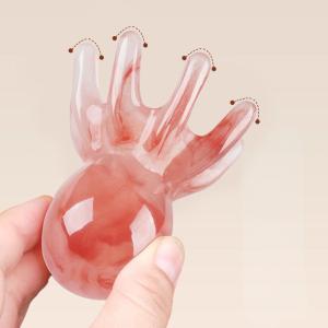 Resin Scalp Head Massager Octopus Massage Comb 8-Prong Head SPA Massage Comb Head Meridian