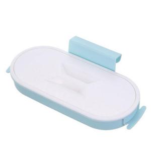 Portable Plastic Garbage Hanging Bag Kitchen Trash Storage Rack Bag Hook Scouring Pad Dry Shelf Holder Kitchen Organzier