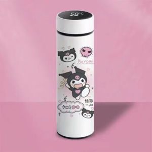 500ml LED Anime Smart Thermos Bottle Coffee Cup 304 Stainless Steel Water Bottle Vacuum Flasks Thermos Cup Gift Mug for Dropshipping