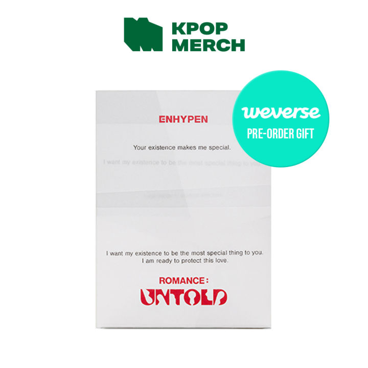 ENHYPEN - 2nd Album ROMANCE: UNTOLD Weverse Version + Photocards & Pin Badges K-Pop