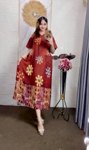 Daster Frozen Busui Kekinian Terbaru Wanita Cantik Dress Resleting Depan Lengan Pendek Ld 110 Cm