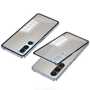 Single-Side Snap Metal Case for Sony Xperia 1 VI Xperia 1 V Xperia 1 IV Aluminum Frame Frosted Translucent Back Precision Camera Armor Protection Shockproof Cover