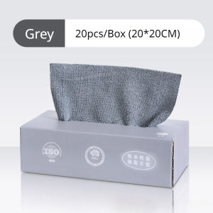 20pcs/Box Kitchen Microfiber Towel Disposable Dishwashing Cloth Non-Stick Dishcloth Home Cleaning Microfiber