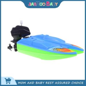 JiaShuo Baby Toy NIC CNABPC Blowing 1 PC 1 PC Summer Outdoor Pool Ship Toy Wind Up Swimming Motorboat Boat Toy For Kid