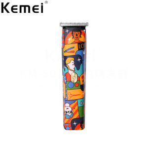 Kemei KM-5017H Personality Graffiti Electric Hair Clipper Professional Hair Beard Trimmer for Men Barber Hair Clipper Twin Machine