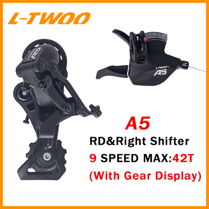 LTWOO A5 9 Speed 42T Rear Derailleur+Right Shifter for MTB Mountain ...