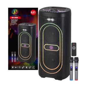 6.5  Inches Wireless Bluetooth Speaker with Colorful Lights for Outdoor Karaoke High Power Subwoofer Sound System