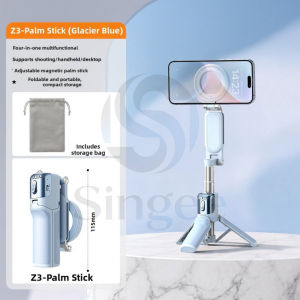 WONEW Zoom Magnetic Bluetooth Selfie Stick Remote Control Magnetic Fill Light Cell Phone Tripod Stand For Travel Vlog&Live