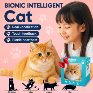 Robot Kitten Plush Toy Simulation Electric Kitten Cute Cat Pet Toys