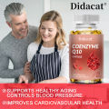 Coenzyme Q10 supplement with vitamin C and vitamin E to support heart health, cardiovascular health, improve energy levels, antioxidant, suitable for men and women.. 