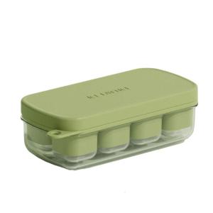 Ice Cubes Tray With Lid Silicone Ice Cubes Mold Easy Demolding Square Ice Cubes Mould For Freezer Whiskey