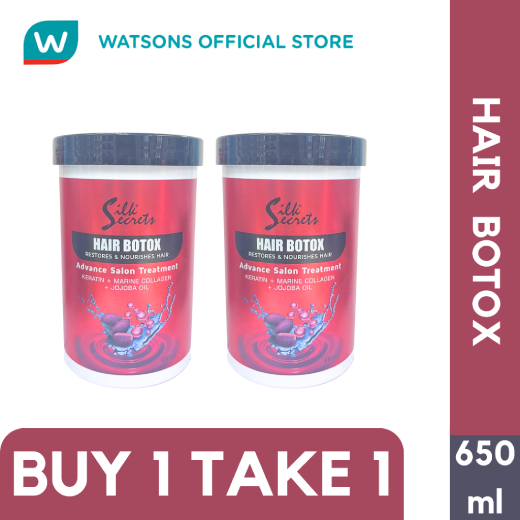 SILK SECRETS Hair Botox Keratin + Marine Collagen and Jojoba Oil 650ml