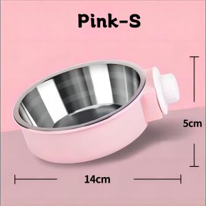 【BUY 1 TAKE1】 Pet Hanging Bowl Dog Bowl with Metal Hook Dog Plate Food Water Bowl Cat Feeder Stainless Steel Cat Bowl Pet Bowl Pet Stainless Bowl Cat Eating Bowl stainless bowl Cat bowl stainless