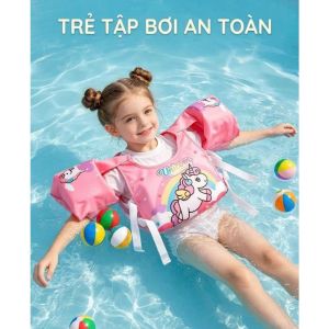 Áo Phao Tập Bơi Cho Bé Dưới 25Kg | Áo Phao Học Bơi Trẻ Em Lõi Nổi EPE Không Cần Bơm Hơi