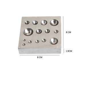 อิฐ PHYHOO Flat / Square Pit เครื่องมือทองทำด้วยมือสำหรับเครื่องประดับแหวนที่มีความต้านทานการสึกหรอที่แข็งแกร่ง