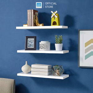 3 Kệ Gỗ Trang Trí Treo Tường 40x20cm Gỗ Dày 25mm Chống Ẩm Kết Cấu Không Giá Đỡ KT005