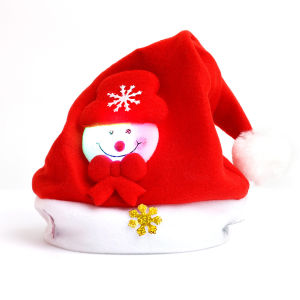 【】♡Nhà cô gái đáng yêu♡】 Mũ giáng sinh vui vẻ ánh sáng lên dẫn năm mới navidad cap Snowman Elk Mũ Ông Già Noel cho trẻ em trẻ em người lớn Xmas Quà Tặng