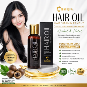 obat uban ampuh alami penghitam rambut permanen minyak rambut penghilang uban hair oil Thanajpra