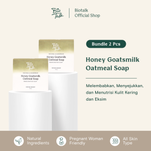 BioTalk Bundling [2 PCS] Honey Goatsmilk Oatmeal Soap