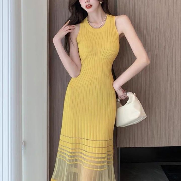 Summer slim Korean knit sweater dress for women Korean style Tank top mid length skirt Plus Size Casual Wear - Lazada | Lazada PH Summer slim Korean knit sweater dress for women Korean style Tank top mid length skirt Plus Size Casual Wear - Lazada | Lazada PH