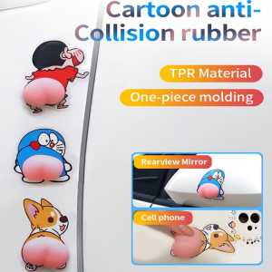 Stiker Mobil 3D Silikon Glow in Dark / Stiker Bumper Luminous / Stiker Kartun Lucu / Stiker Hp / Penahan Pintu