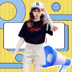 LH.Moonlight สินค้าใหม่กางเกงขาสั้นผ้ายีนส์ โทนสีอ่อนๆสุดน่ารักเนื้อผ้าสวมใส่สบายแมทช์กับทุกไลฟ์สไตล์การแต่งตัว