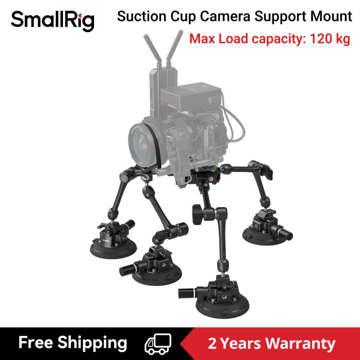 SmallRig Camera Suction Cup Mount Adjustable Professional Gripper Car Mount Stabilizer for Gopro DSLR Camera Vehicle Shooting 3565B