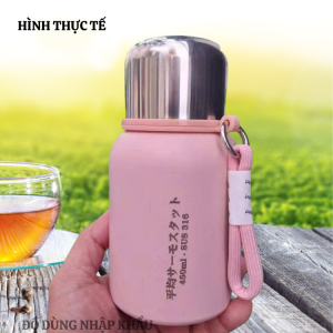 Bình giữ nhiệt học sinh INOX 316 dung tích 450ml nắp bình làm cốc tiện lợi-Phiên bản 2027