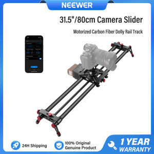 NEEWER 31.5”/80cm Motorized Camera Slider App Wireless Control Slider ER1-80